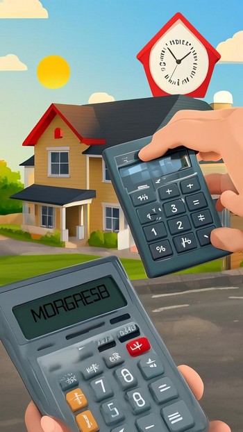 Visual guide on calculating mortgage interest rates, featuring key formulas and tips.