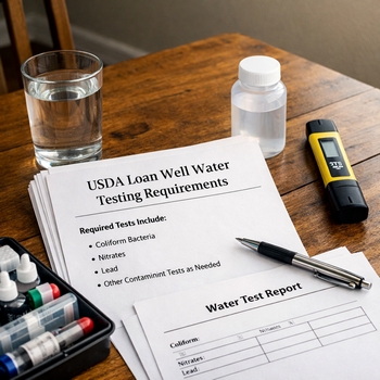  Overview of USDA loan well water testing requirements for homebuyers and property owners. 